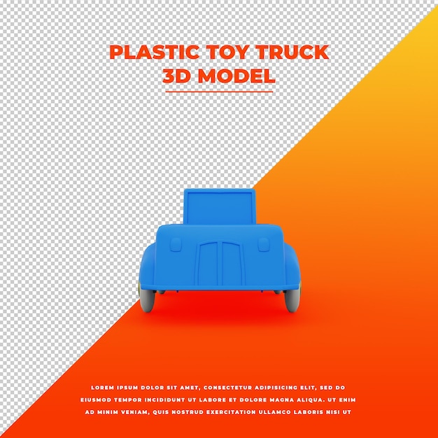 Plastic toy truck