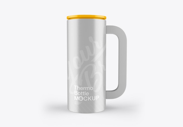 Plastic travel cup mockup