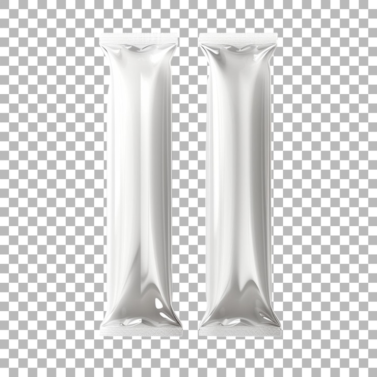 PSD plastic tube packaging on transparent background