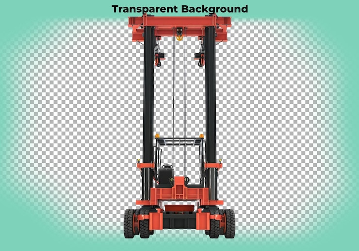 PSD plastic tubing isolated on transparent background