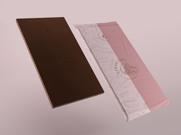 PSD plastic verpakking voor chocoladetablet