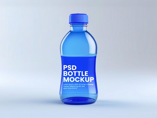 plastic Water bottle packaging mockup