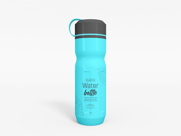 Plastic water sipper bottle mockup