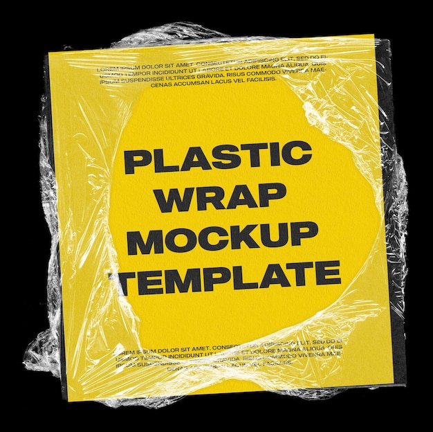 PSD plastic wrap mockup design psd template 02