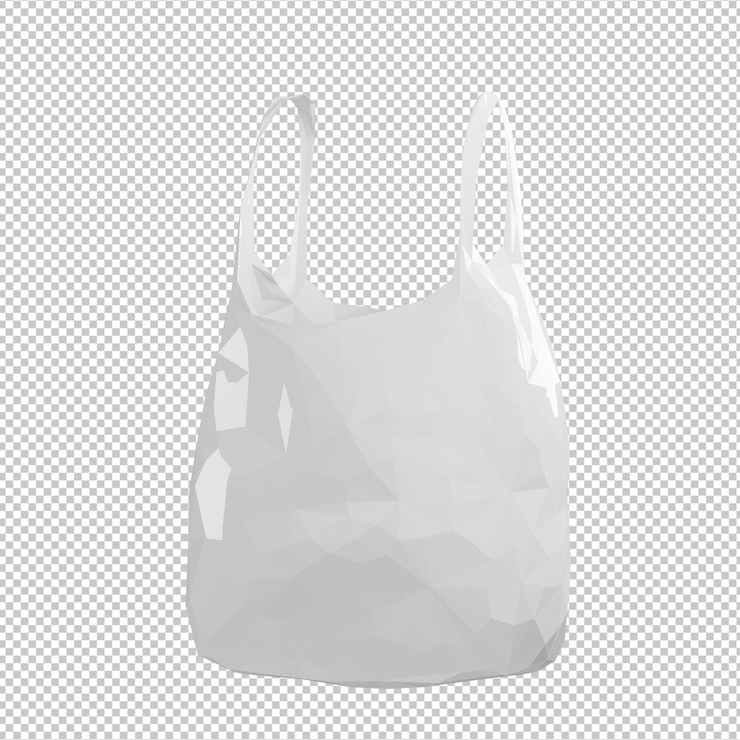 PSD plasticbag 3d illustration
