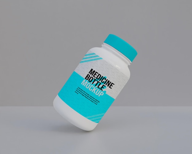 Plastics 3d plastics bottle mockup