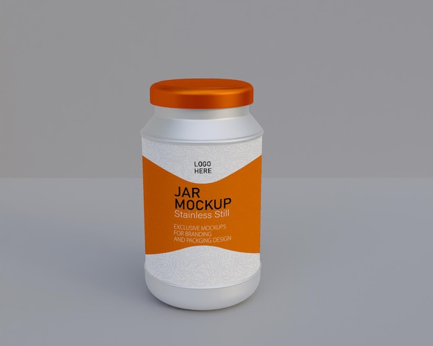 pLASTICS FOOD JAR CAN MOCKUP,PROTIEN CAN MOCKUP