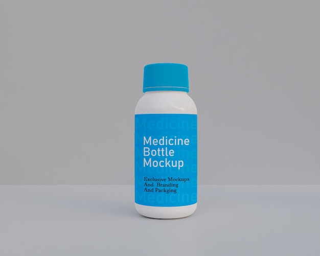 Plastics medicine bottle mockup