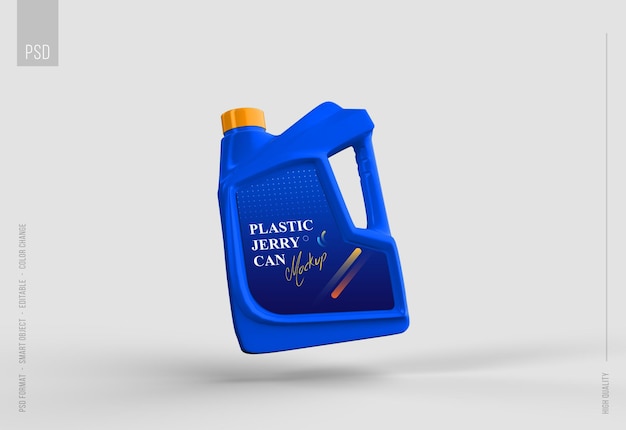 PSD plastikowy kanister może mieć makiety marki i opakowania