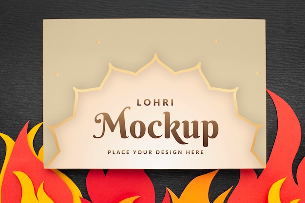 PSD plat leggen van lohri concept mock-up