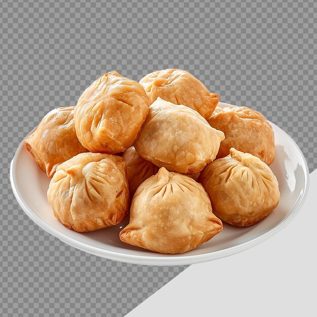 PSD plate of bakso png isolated on transparent background