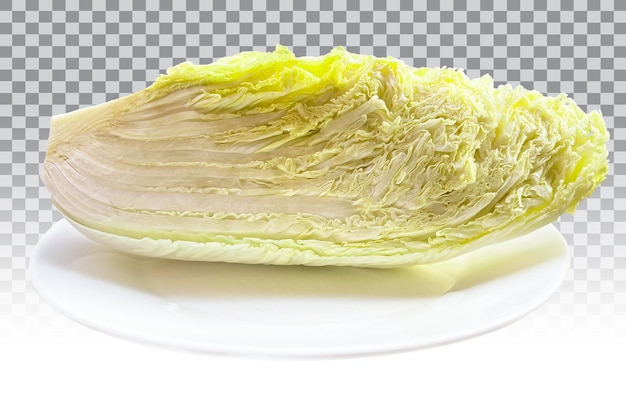 A plate of cabbage with the word korean on it