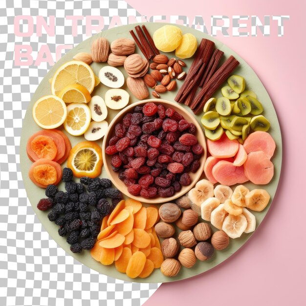 PSD a plate of different kinds of fruit and a plate of different kinds of fruit