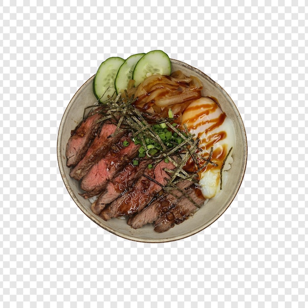 a plate of food with a piece of meat on it