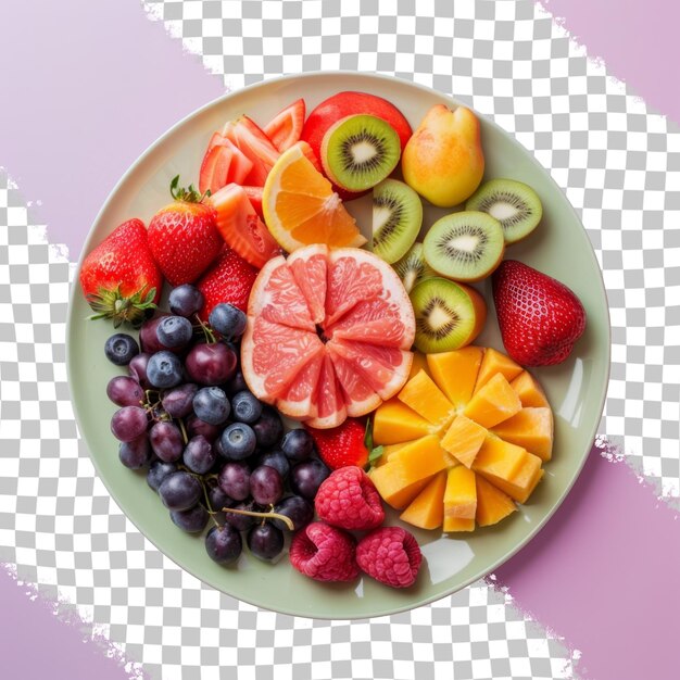 PSD a plate of fruit including a fruit and a plate of fruit