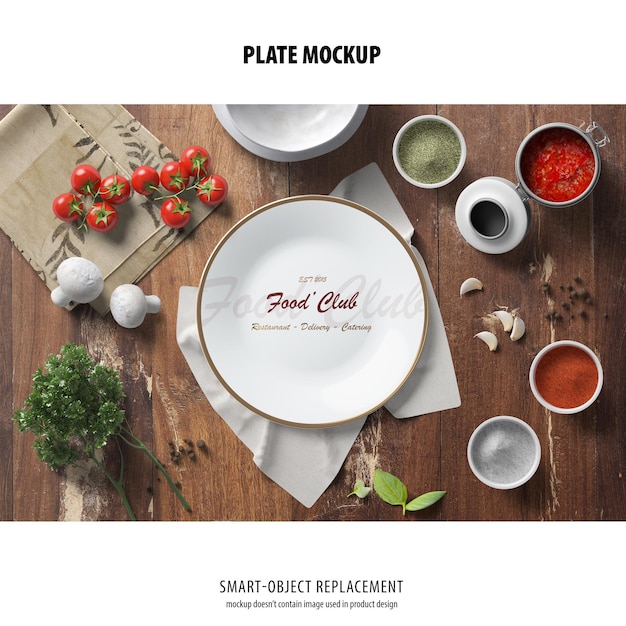 plate mockup