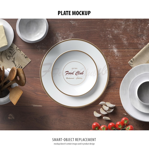 Mockup di piatto