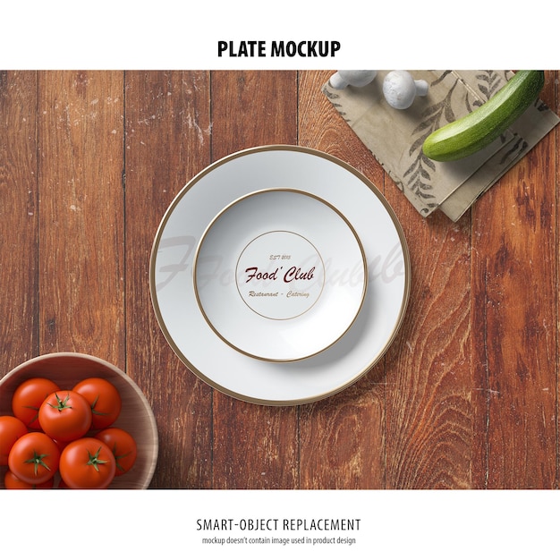 PSD plate mockup