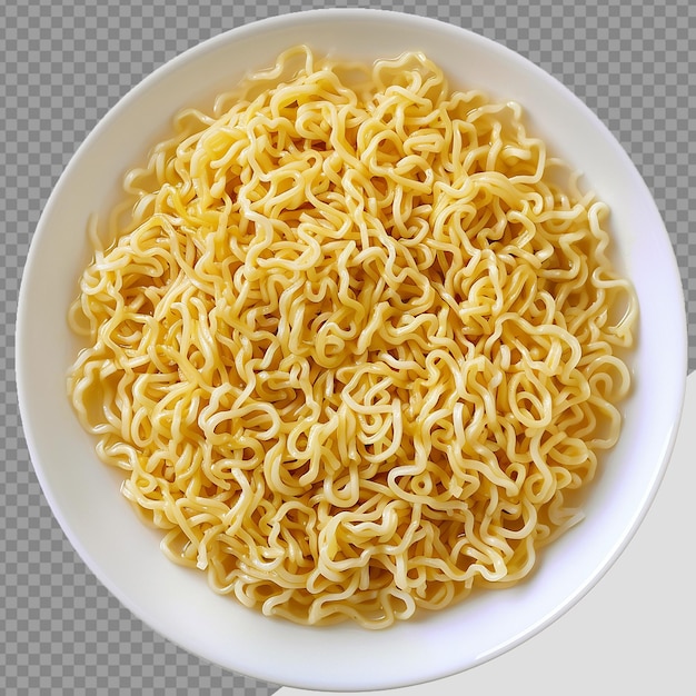PSD plate of noodles png isolated on transparent background