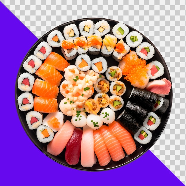 PSD plate_of_assorted_sushi_studio_photography_produc_7254