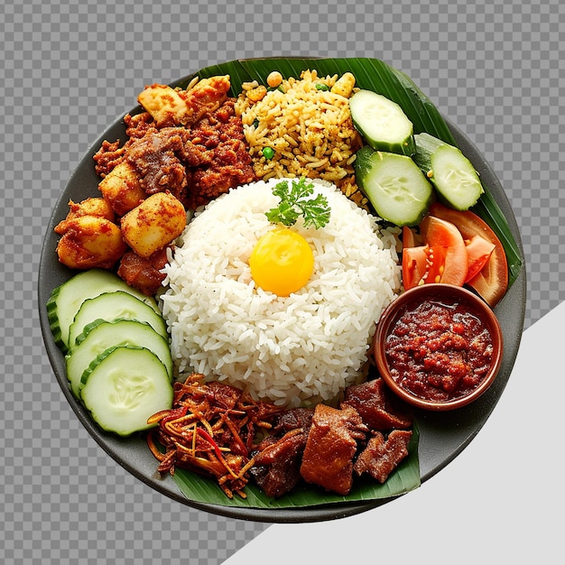 투명한 배경에 고립 된 Nasi Png의 판