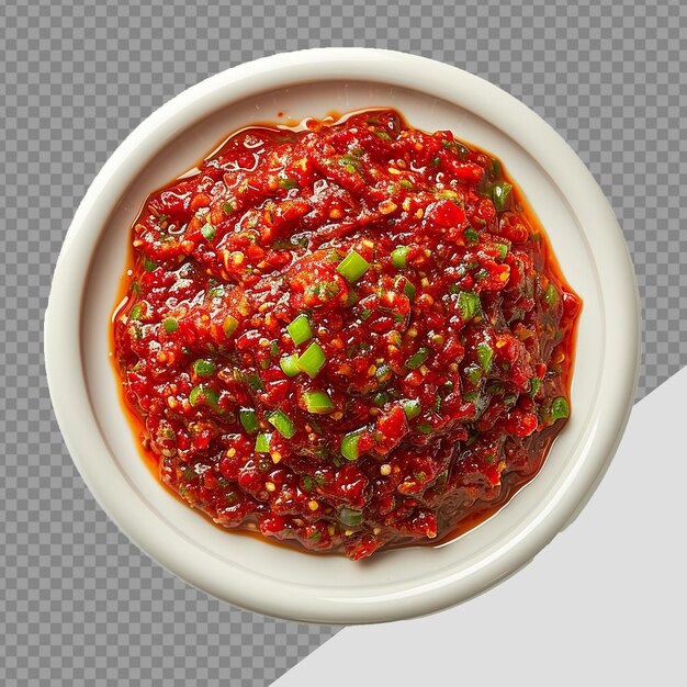 PSD Плита sambal png изолирована на прозрачном фоне