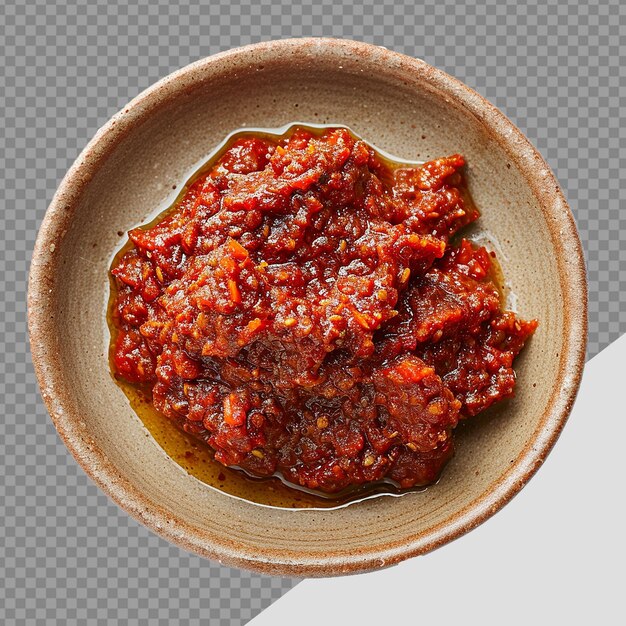 PSD 투명한 배경에 고립 된 sambal png의 판