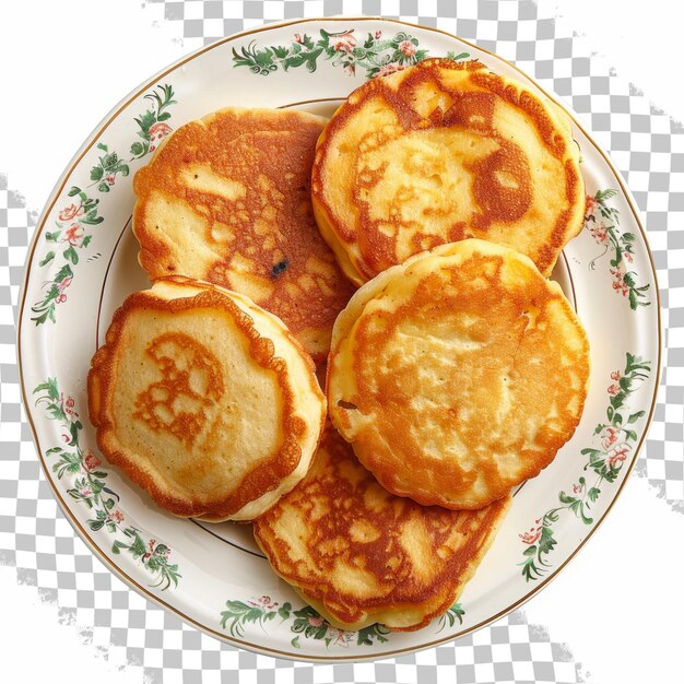 PSD a plate of pancakes with the letter b on it