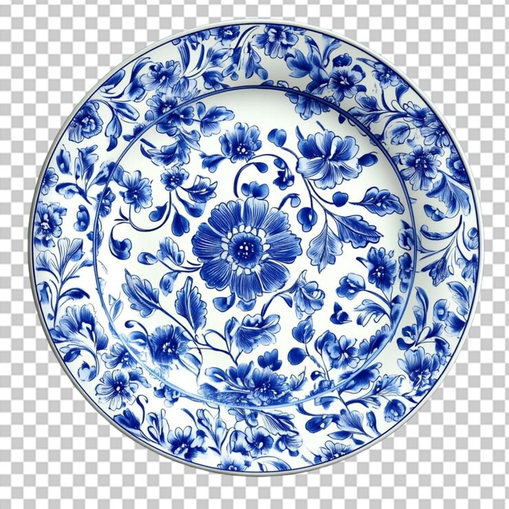 PSD plate on white background