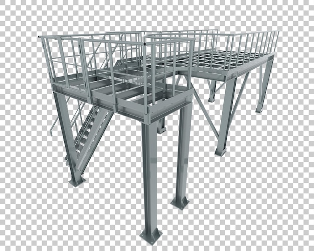 PSD Платформа изолирована на прозрачном фоне 3d рендеринга иллюстрации