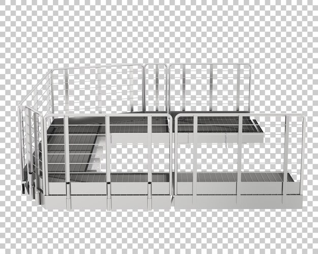 Platform isolated on transparent background 3d rendering illustration