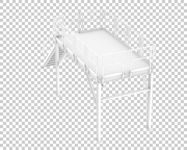 platform isolated on transparent background 3d rendering illustration