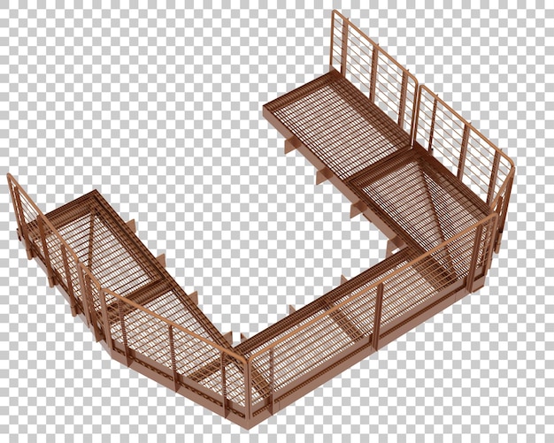 Platform isolated on transparent background 3d rendering illustration