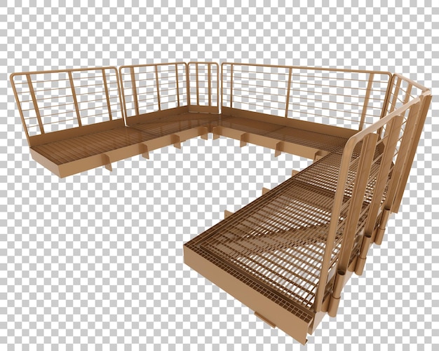 Platform isolated on transparent background 3d rendering illustration