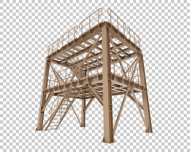 PSD piattaforma isolata su sfondo trasparente illustrazione del rendering 3d