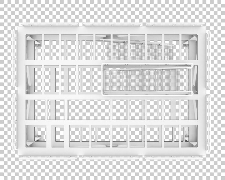 PSD platform isolated on transparent background 3d rendering illustration
