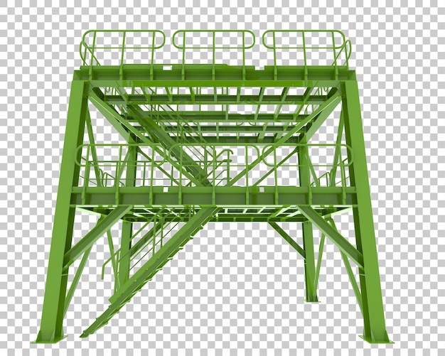 PSD platforma na przezroczystym tle ilustracja renderowania 3d