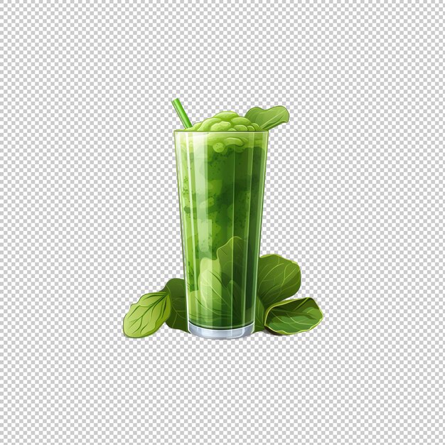 Platte logo spinach juice geïsoleerde achtergrond is