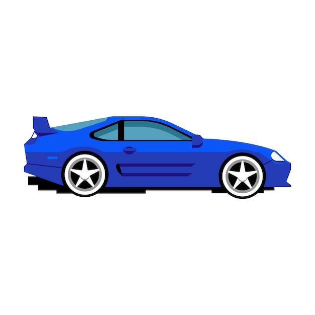 Platte ontwerp illustratie van auto