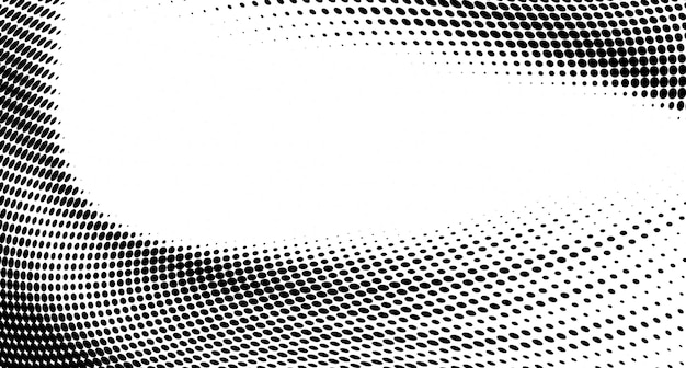 Platte zwart-witte halftone achtergrond