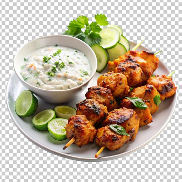 PSD platter of spicy chicken tikka