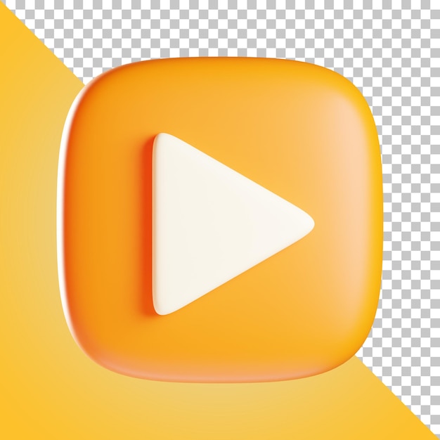 Play Button 3d illustration