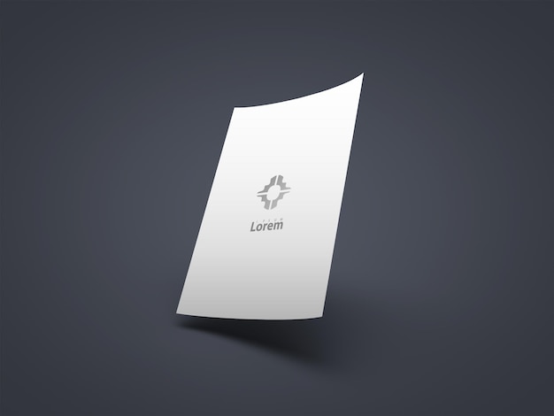 Play card logo mockup vector illustration deck card printablae logo