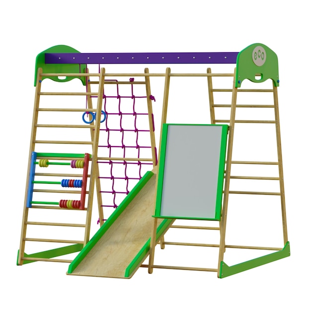 play structure childers paying tings outdoor gym play area no background different design png white background isolated abstract 3d model