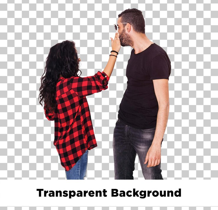 PSD playful couple interaction
