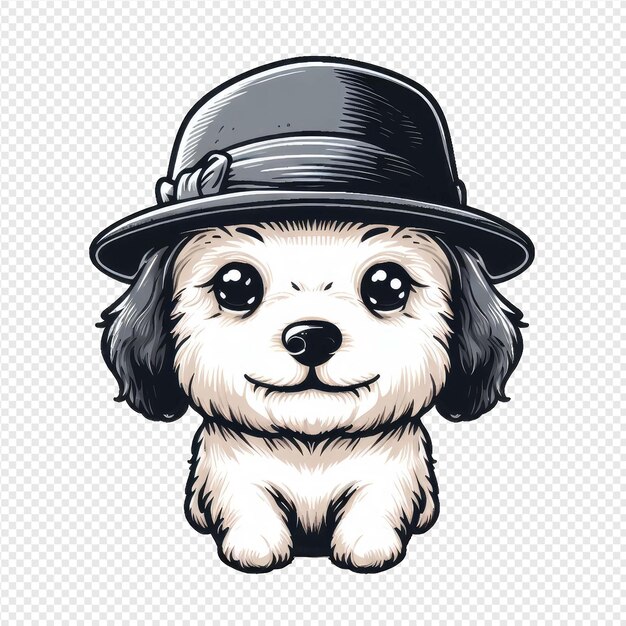 PSD sticker png per cani giocosi