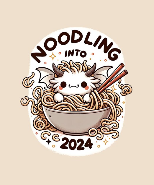 PSD playful dragon noodle adventure 2024