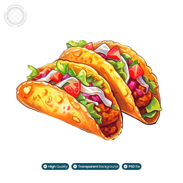 PSD a playful fast food illustration