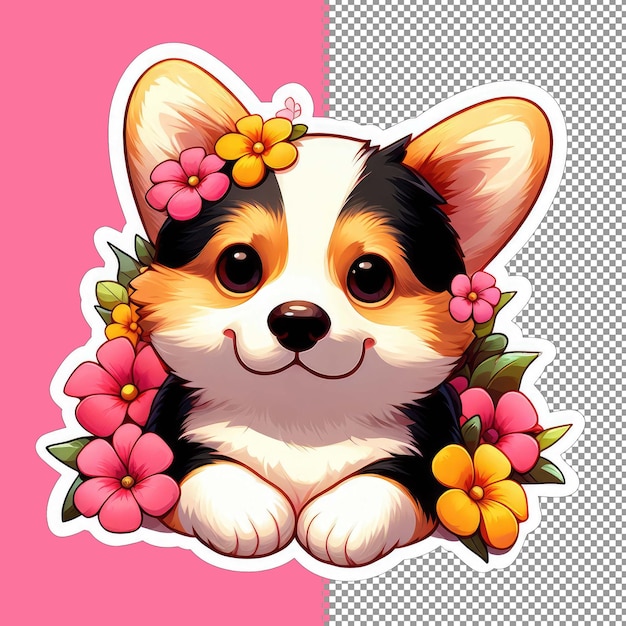 PSD playful puppy vector art png