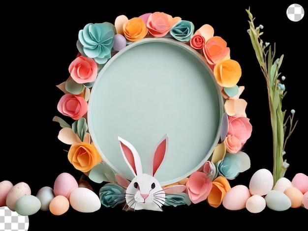 PSD a playful and vibrant easter display with bonny png transparent